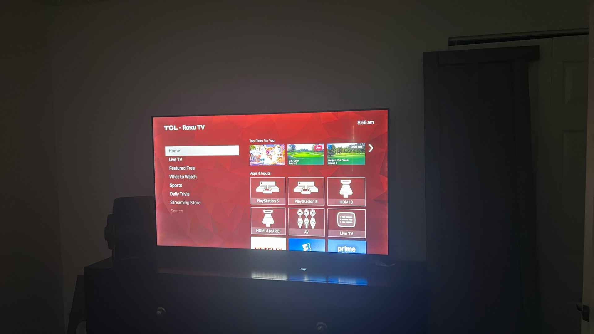 55 Inch TCL Like New Tv