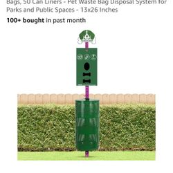 Brand New Flybold Outdoor Dog Waste Station - Complete Pet Waste Management!