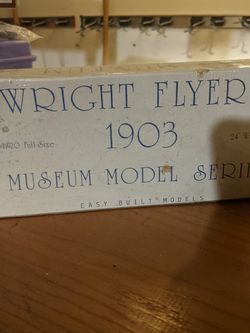 Easy Built Airplane Model Wright Flyer 1 1903