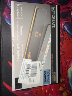 32gb ddr5 6000mhz C30 (2 x 16Gb) T create. Amd EXPO and intel XMP