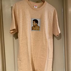 Supreme Muhammad Ali Tee Size Large Heather Orange L T-Shirt SS16 Andy Warhol