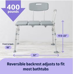 Medline Transfer Bench for Tub & Shower