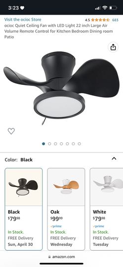 Ocioc Ceiling Fan With Light