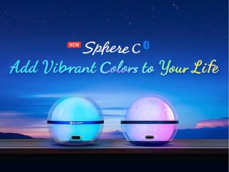 OLIGHT Sphere C RGB Ambient Light – Rechargeable Color-Changing Night Light – NEW & SEALED