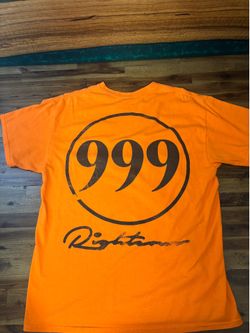 999 Club by Juice WRLD Righteous Orange T-Shirt Size Large