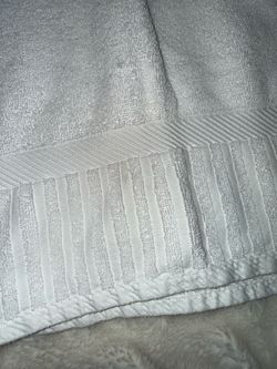 4 pk White Cotton Bath Towel