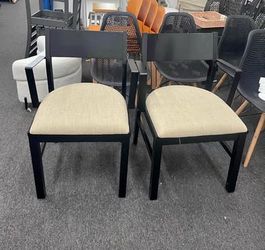 $50 for 2 Newly Assembled Dining Chairs Set Accent Armchairs with Padded Seat