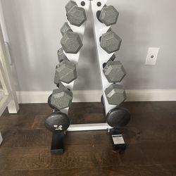 Weights/Dumbbell Set Includes Rack