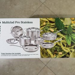 Cuisinart Multiclad Pro Tri-Ply Stainless Steel 12-Pc