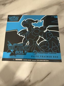 Black Bolt Pokemon center Etb
