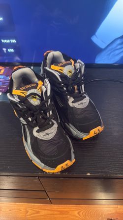 Balenciaga Runner Sneakers Black Orange