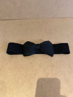 Black Bowknot Elastic Belt