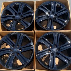 20” Ford F150 factory wheels rims gloss black new F-150
