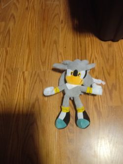 Sonic silver plush