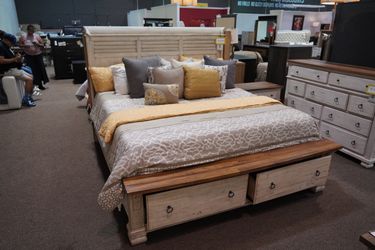 Napa Belmont Bedroom King Panel Storage Bed