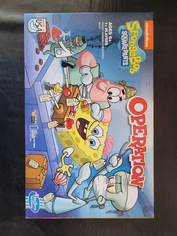 Nickelodeon Spongebob Squarepants Operation Game Hasbro Excellent