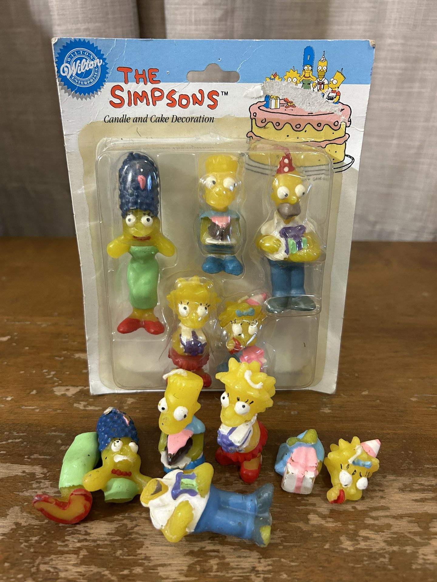 Vtg. Simpsons Birthday Candles 1990