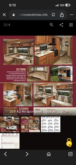 2011 Kz Rv Sportsmen Trailer