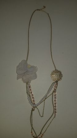 Necklace and scarf