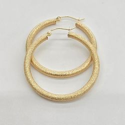 14kt Real Gold Hoop Earring 