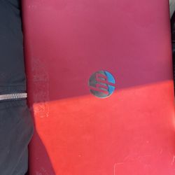 red hp Laptop 