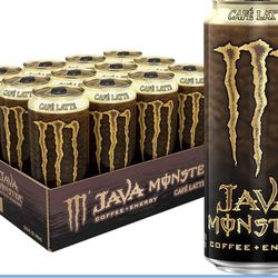 Java Monster Cafe Latte, Coffee +Energy Drink