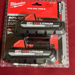 M28 Red lithium High Output Cp3.0 X2 New 