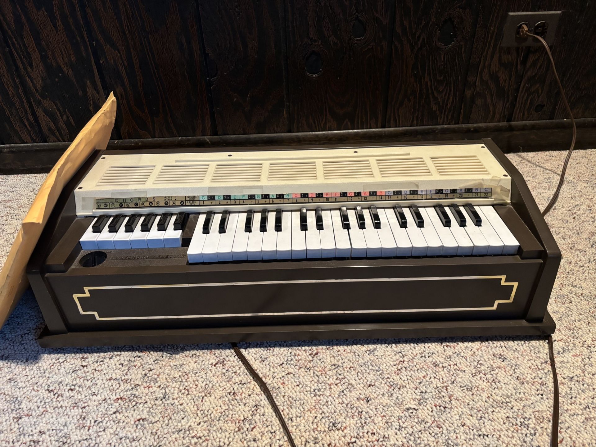 Vintage Miniature Tabletop Children’s Kids Electric Organ Piano Keyboard