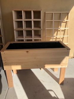 Garden Cedar planters herbs, vegetables, flowers, vines.
