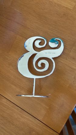 Kate Spade Ampersand Cake Topper