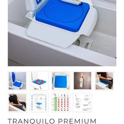 Motorized tub lift / wheelchair lift.