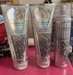 Platinum Bath & Body Works Lotions & Spray Set 