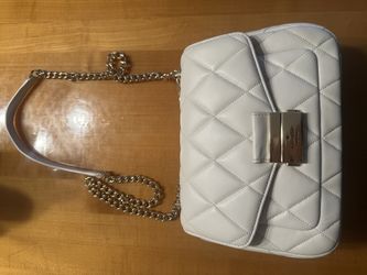 Kate Spade Carey Medium Flap Shoulder Bag Parchment White NWT