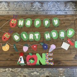 1st Birthday Decorations- The Very Hungry Caterpillar 