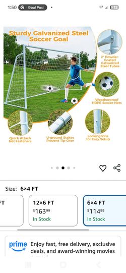 Soccer goals x2