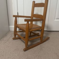 Wooden kids Rocking chair for photoshoot