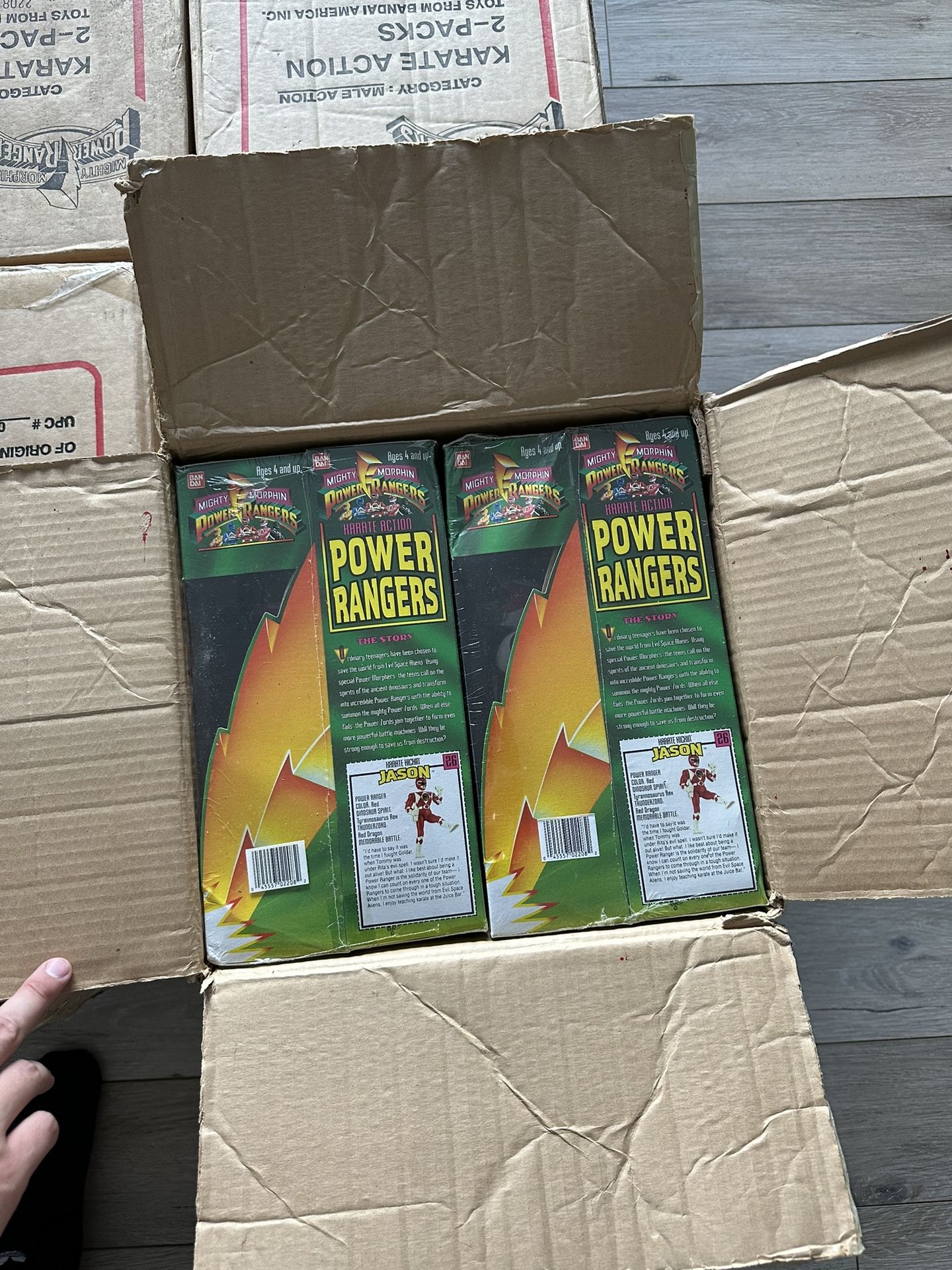 Power Rangers Karate Action Figure Lot Of 48 Bandai 1994 MMPR Sealed Cases x6