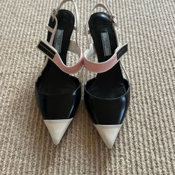 Multi Toned Prada Slingbacks 