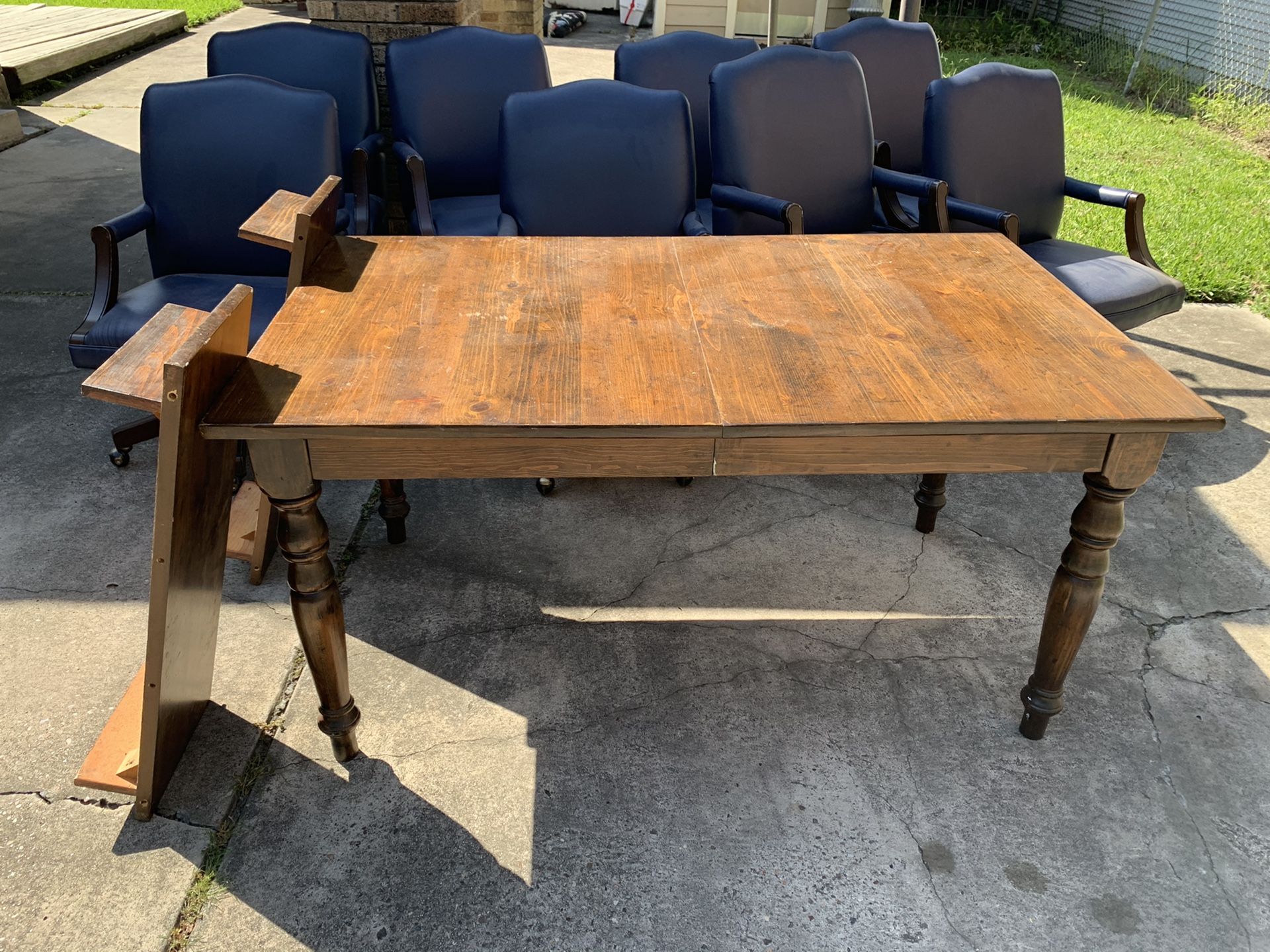 Wood Dining Table (expands to 7x3)