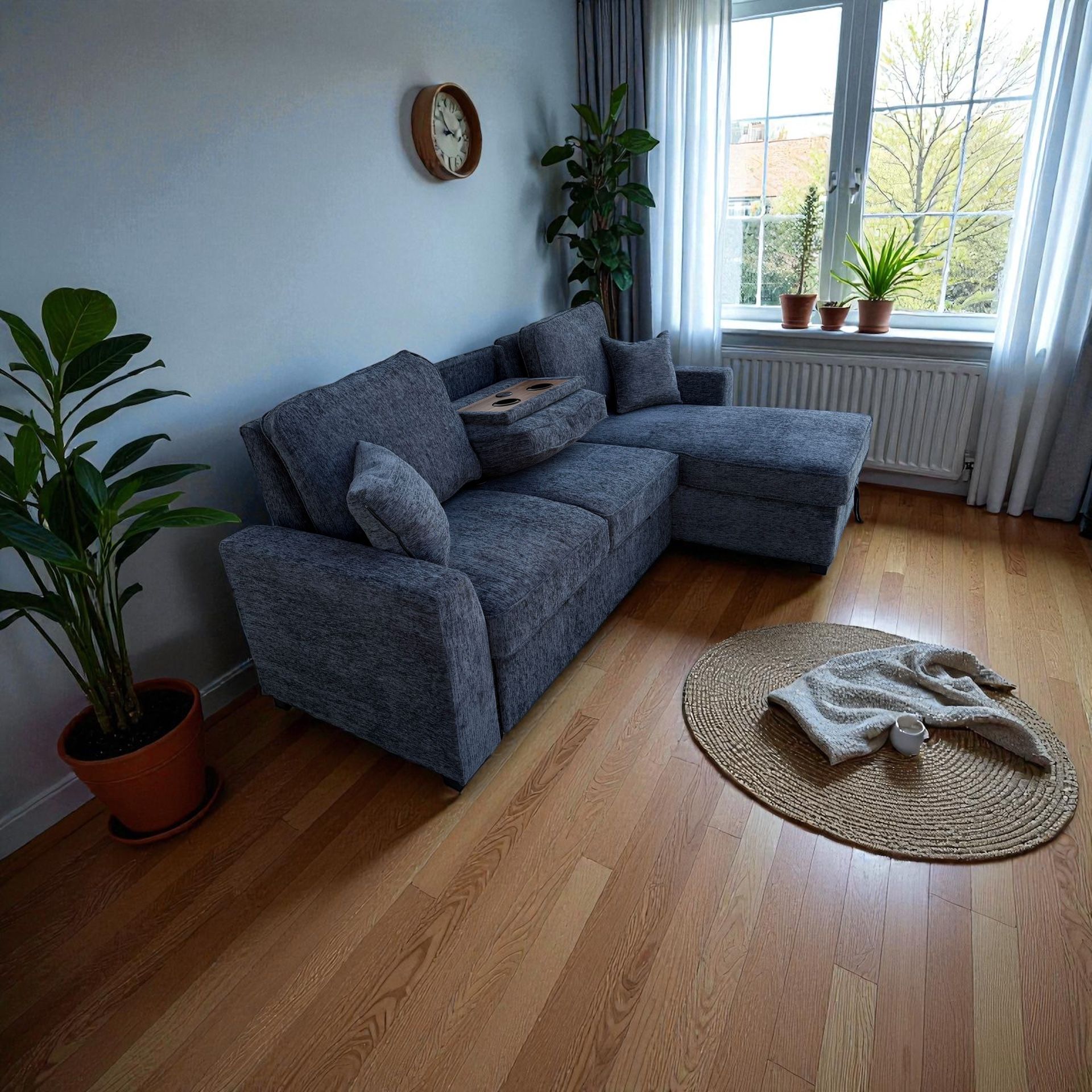 New!! Sofa Bed! Dark grey, FREE DELIVERY ALL DAY!!