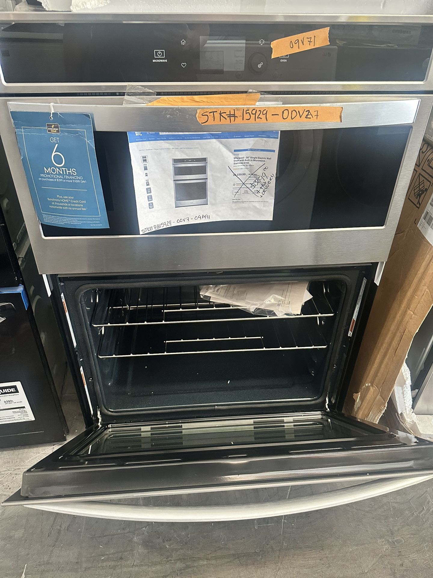 New Whirlpool 30” Microwave / Wall Oven