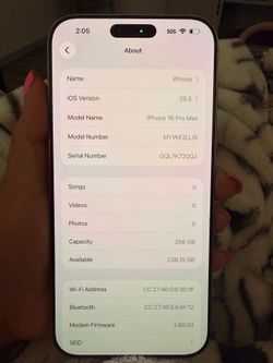 iPhone 16 pro Max