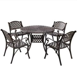 AIDEN 5-PIECE OUTDOOR DINING SET FOR PATIO