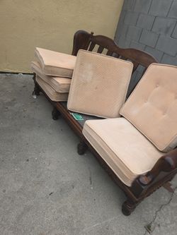 Ethan Allen Solid Wood Heritage Sofa – Timeless 1988 Classic