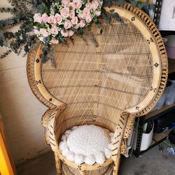 For Sale- Peacock Chair Elegant And Vintage
