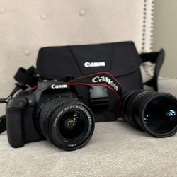 Canon Rebel EOS T6 with 75-300mm Lens 