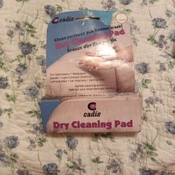 Vintage Cadie Dry Cleaning Pad Erases Dirt Like Magic Furniture Clothing New