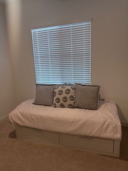 IKEA Day Bed  + 2 mattresses with   2 Storage Drawers
