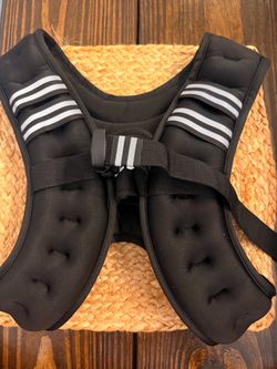 Black Weighted Training Vest 10 lbs