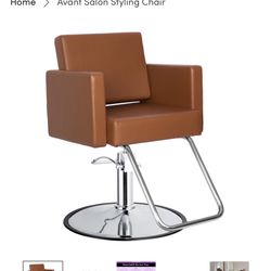 Salon Chair New, Brown 